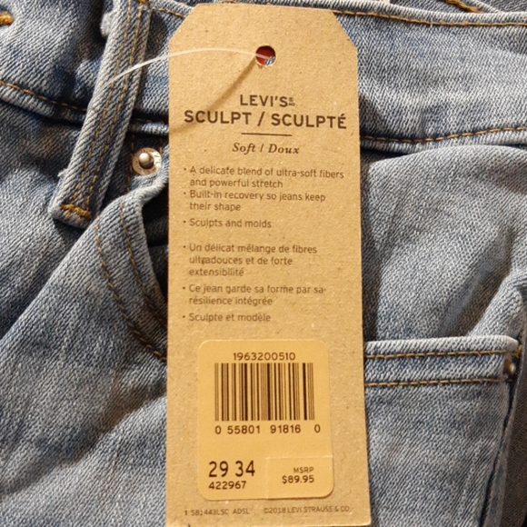 NWT Levi's Shaping Bootcut Jeans - Picture 13 of 13